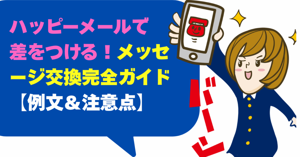 ハッピーメールで差をつける！メッセージ交換完全ガイド【例文＆注意点】