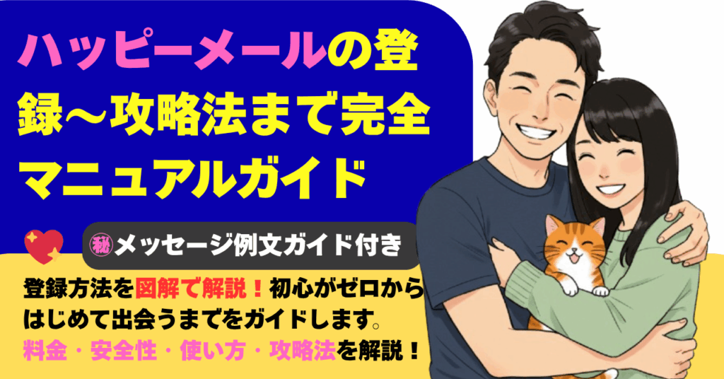 ハッピーメールの登録～攻略まで完全パーフェクトガイド