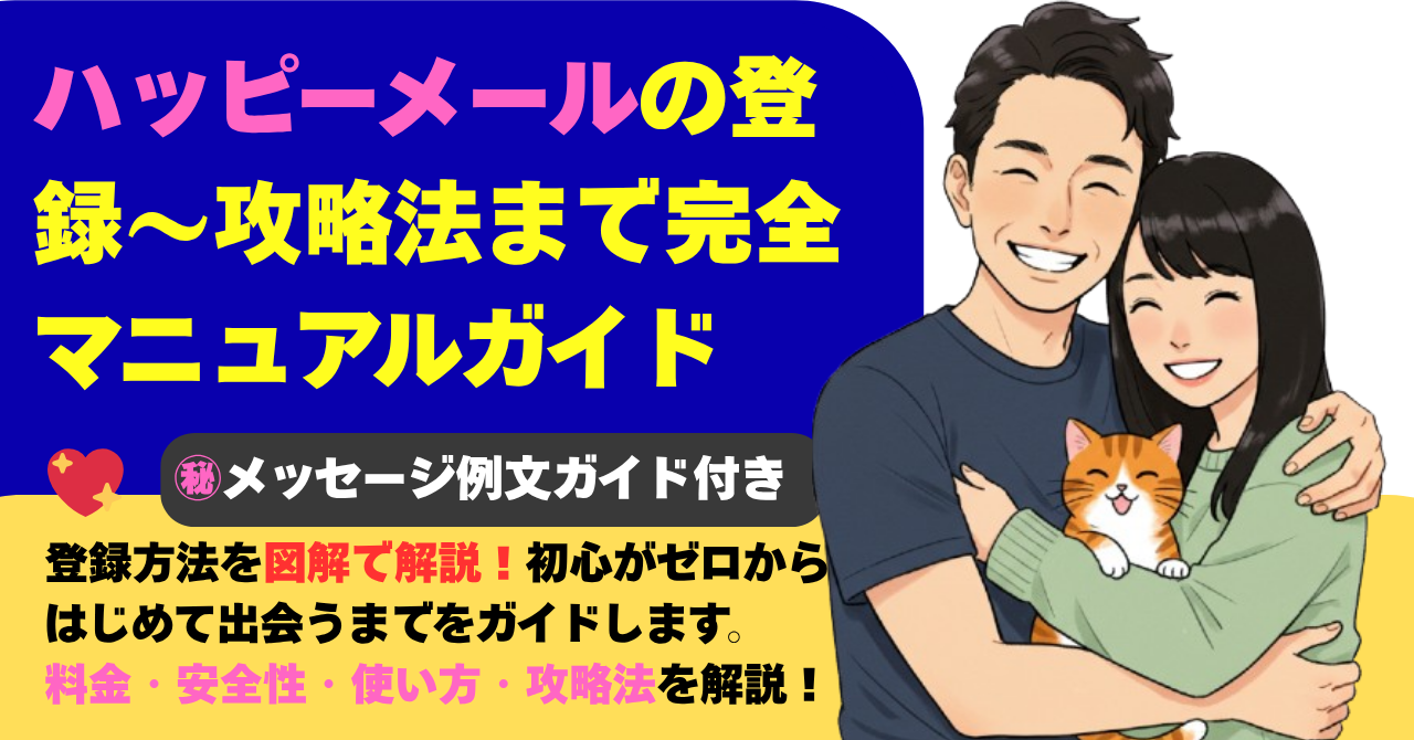 ハッピーメールの登録～攻略まで完全パーフェクトガイド